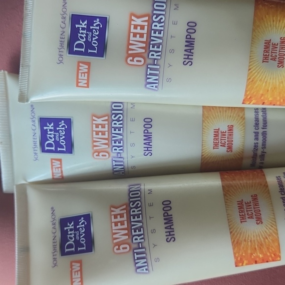 Dark and lovely 6 week Shampoo for Anti-Reversion Hair Care- 2 bottles
